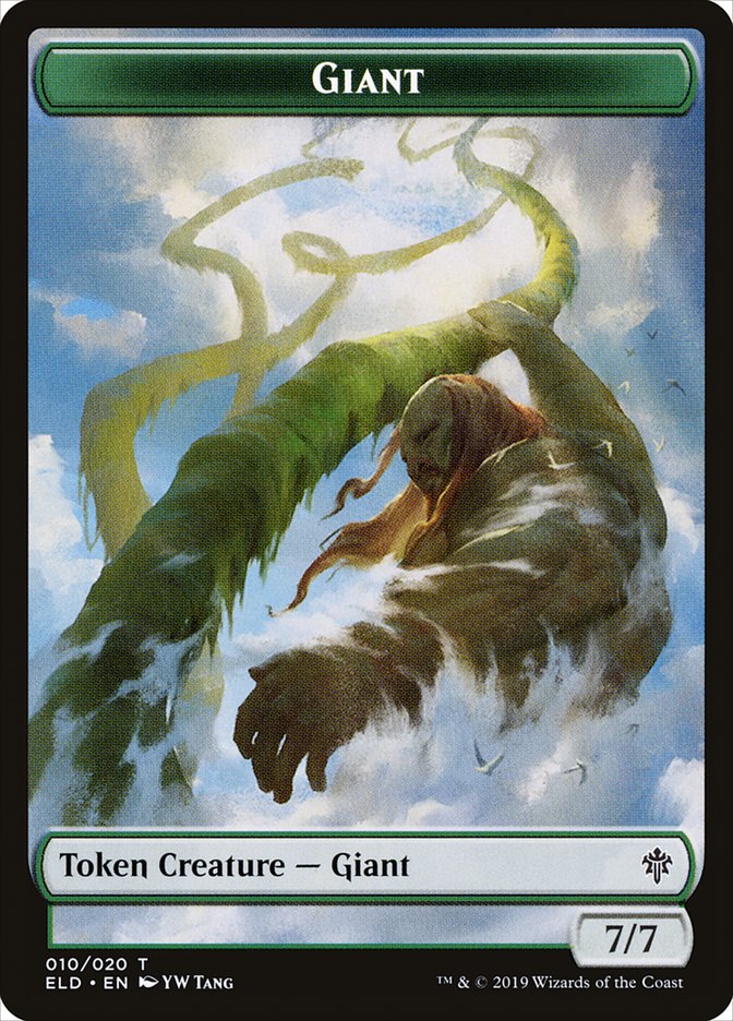 Giant Token [Throne of Eldraine Tokens] | Lots Moore NSW