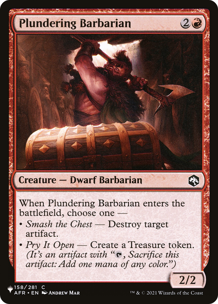 Plundering Barbarian [The List] | Lots Moore NSW