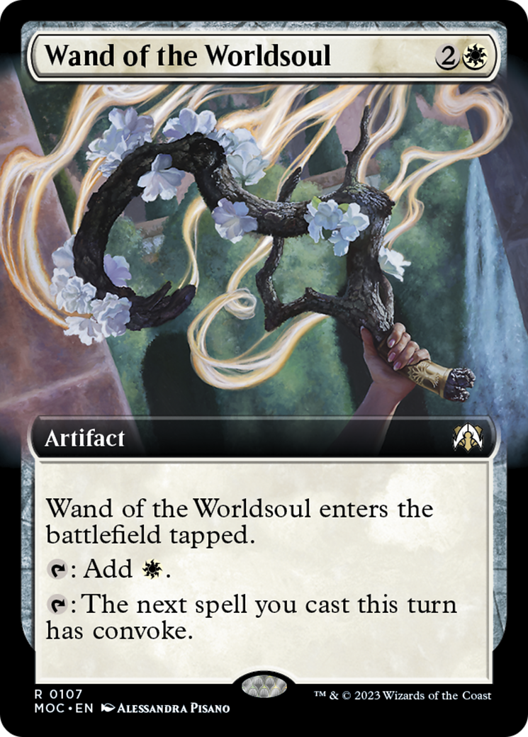 Wand of the Worldsoul (Extended Art) [March of the Machine Commander] | Lots Moore NSW