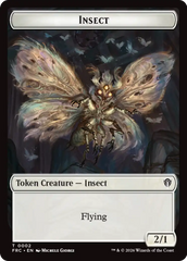 Insect // Rogue Double-Sided Token [Reality Fracture Commander Tokens] | Lots Moore NSW