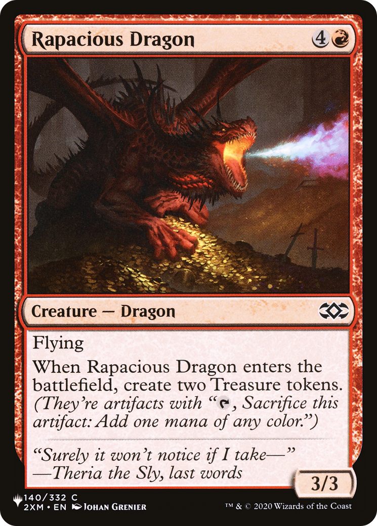 Rapacious Dragon [The List Reprints] | Lots Moore NSW