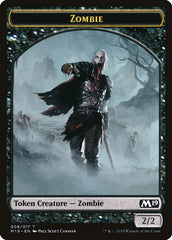 Knight // Zombie Double-Sided Token (Game Night) [Core Set 2019 Tokens] | Lots Moore NSW