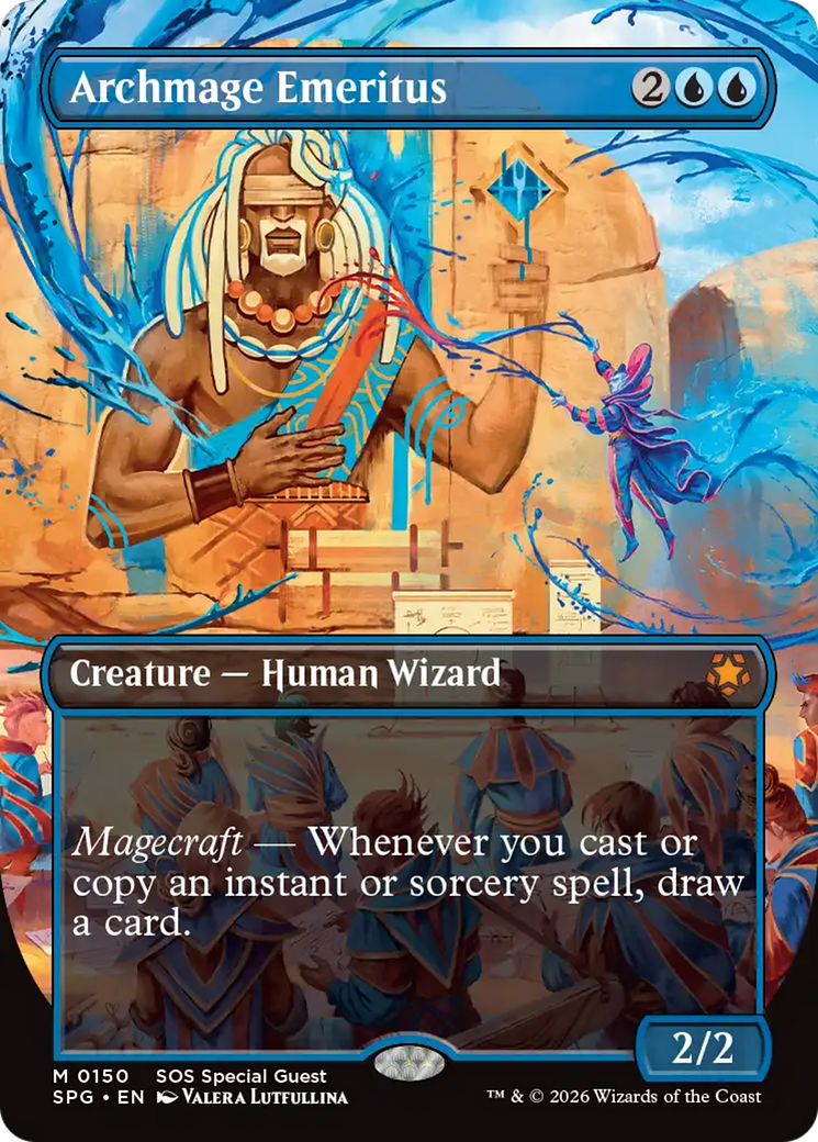 Archmage Emeritus (Borderless) [Secrets of Strixhaven Special Guests] Magic: The Gathering | Lots Moore NSW