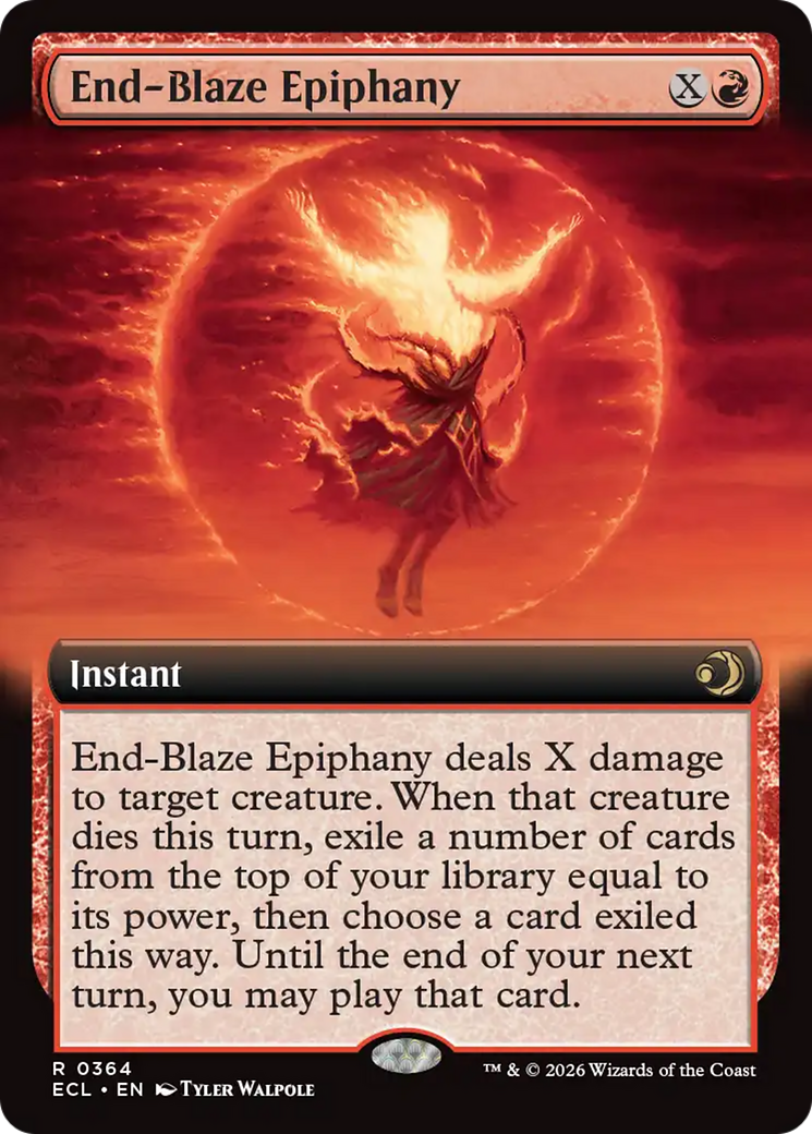 End-Blaze Epiphany (Extended Art) [Lorwyn Eclipsed] | Lots Moore NSW