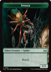 Insect (0012) // Spider Double-Sided Token [Duskmourn: House of Horror Commander Tokens] | Lots Moore NSW