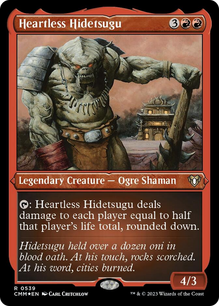 Heartless Hidetsugu (Foil Etched) [Commander Masters] | Lots Moore NSW