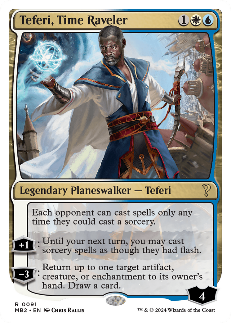 Teferi, Time Raveler (White Border) [Mystery Booster 2] | Lots Moore NSW