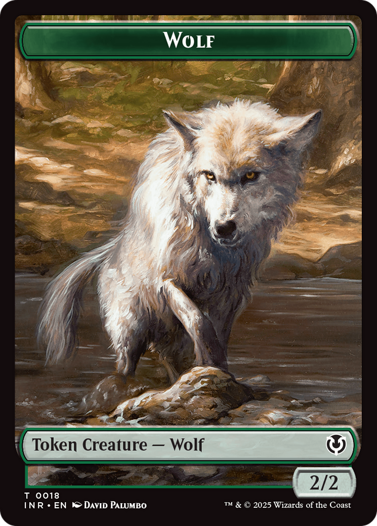 Wolf (0009) // Wolf (0018) Double-Sided Token [Innistrad Remastered Tokens] | Lots Moore NSW