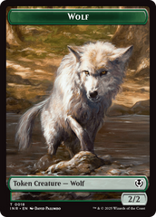 Wolf (0009) // Wolf (0018) Double-Sided Token [Innistrad Remastered Tokens] | Lots Moore NSW
