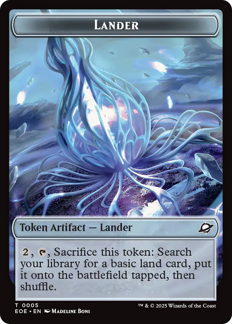 Drone // Lander (0005) Doubled-Sided Token [Edge of Eternities Tokens] | Lots Moore NSW