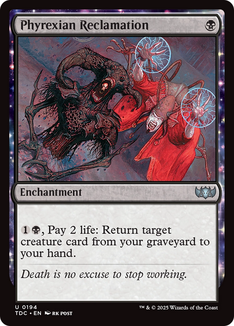 Phyrexian Reclamation [Tarkir: Dragonstorm Commander] | Lots Moore NSW