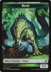 Beast (014) // Wurm Double-Sided Token [Commander 2019 Tokens] | Lots Moore NSW