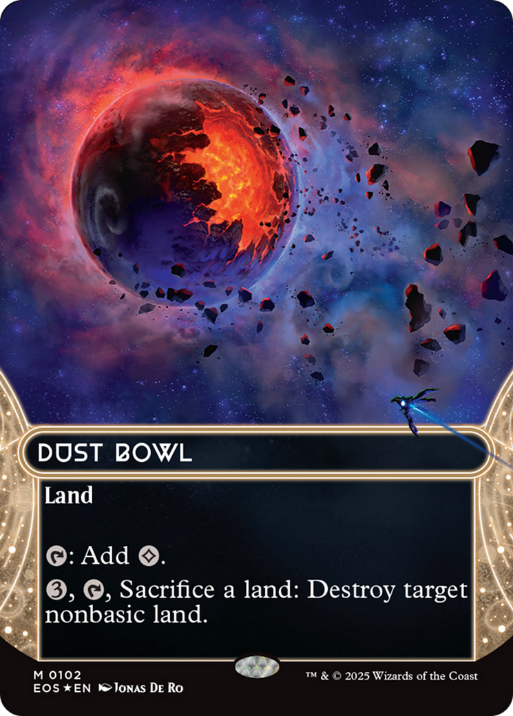 Dust Bowl (0102) (Borderless) (Galaxy Foil) [Edge of Eternities: Stellar Sights] | Lots Moore NSW