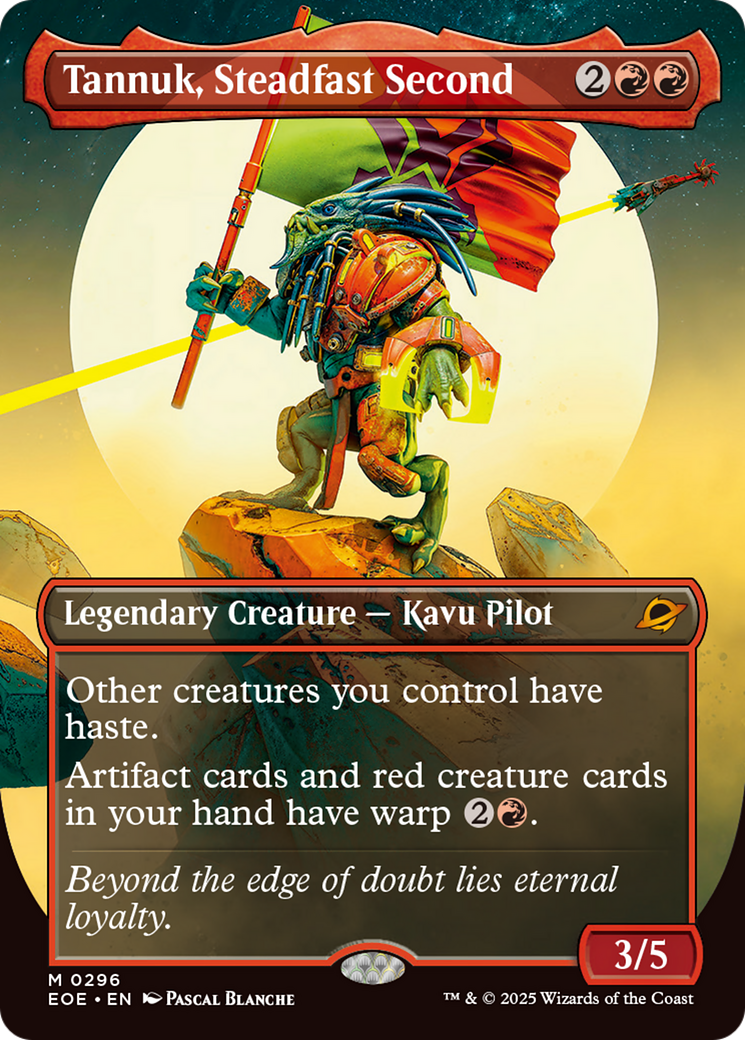 Tannuk, Steadfast Second (Borderless) [Edge of Eternities] | Lots Moore NSW
