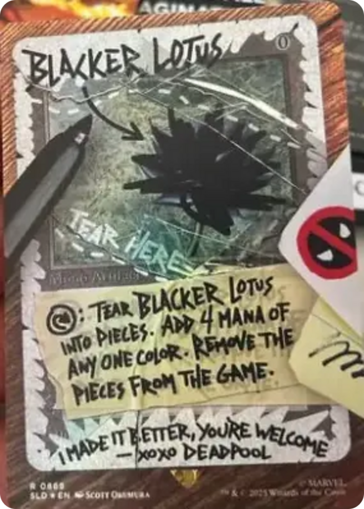 Blacker Lotus (Rainbow Foil) [Secret Lair Drop Series] | Lots Moore NSW
