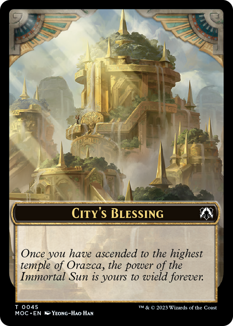 Butterfly // City's Blessing Double-Sided Token [March of the Machine Commander Tokens] | Lots Moore NSW
