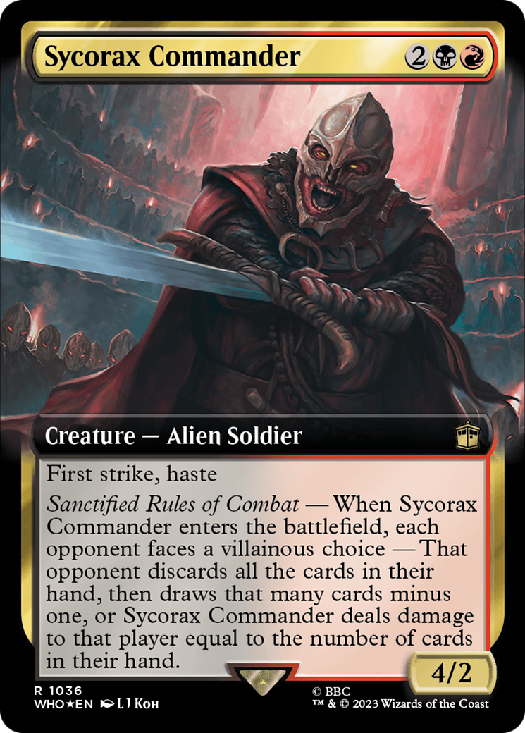 Sycorax Commander (Extended Art) (Surge Foil) [Doctor Who] | Lots Moore NSW