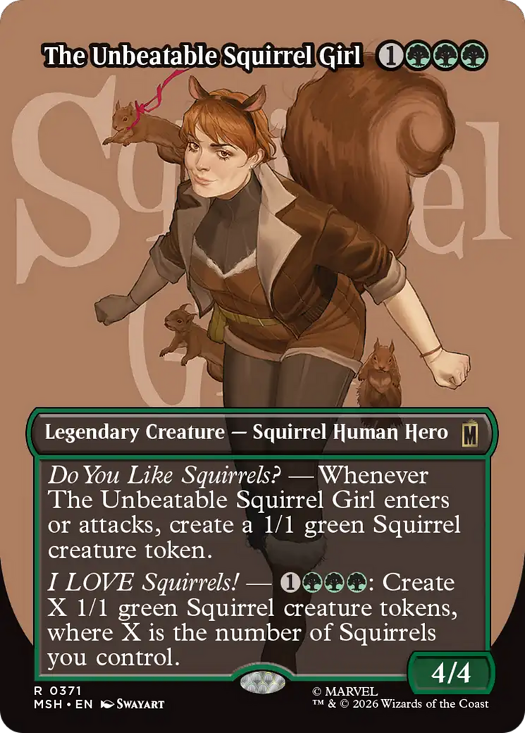 The Unbeatable Squirrel Girl (Borderless) [Marvel Super Heroes] | Lots Moore NSW