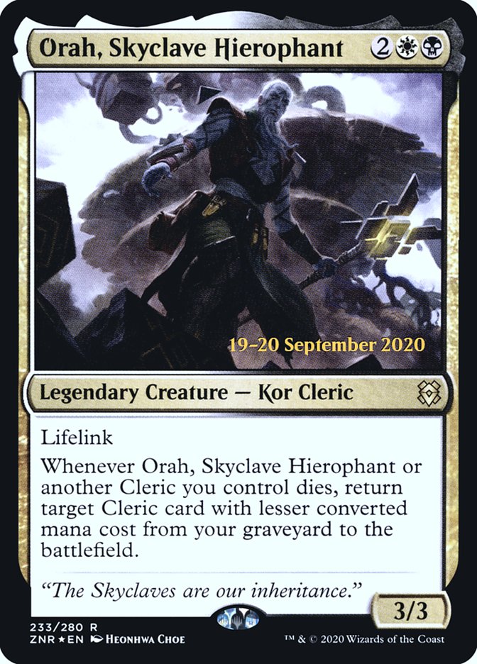 Orah, Skyclave Hierophant [Zendikar Rising Prerelease Promos] | Lots Moore NSW