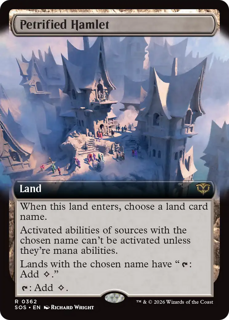 Petrified Hamlet (Extended Art) [Secrets of Strixhaven] Magic: The Gathering | Lots Moore NSW
