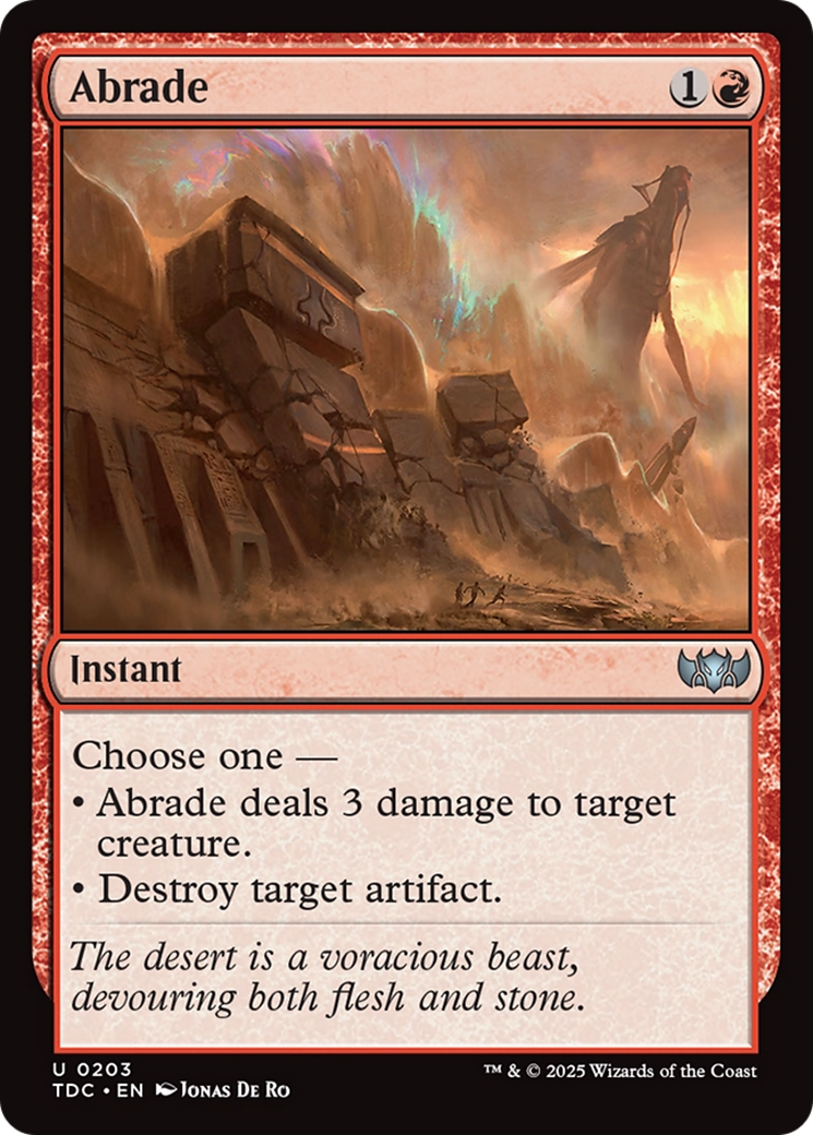 Abrade [Tarkir: Dragonstorm Commander] | Lots Moore NSW