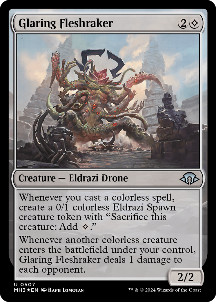 Glaring Fleshraker (Ripple Foil) [Modern Horizons 3] | Lots Moore NSW
