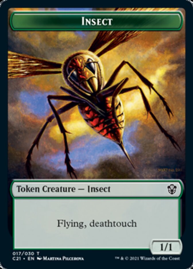 Beast (011) // Insect Double-Sided Token [Commander 2021 Tokens] | Lots Moore NSW