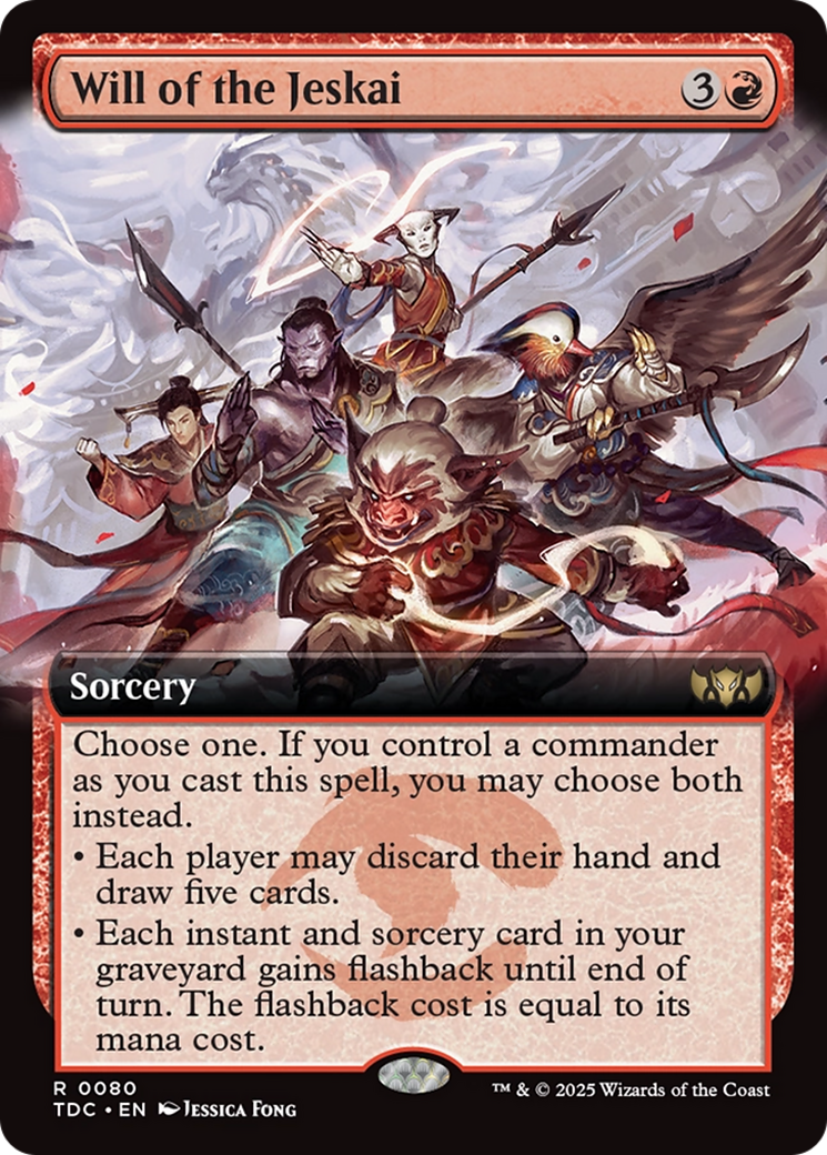 Will of the Jeskai (Extended Art) [Tarkir: Dragonstorm Commander] | Lots Moore NSW