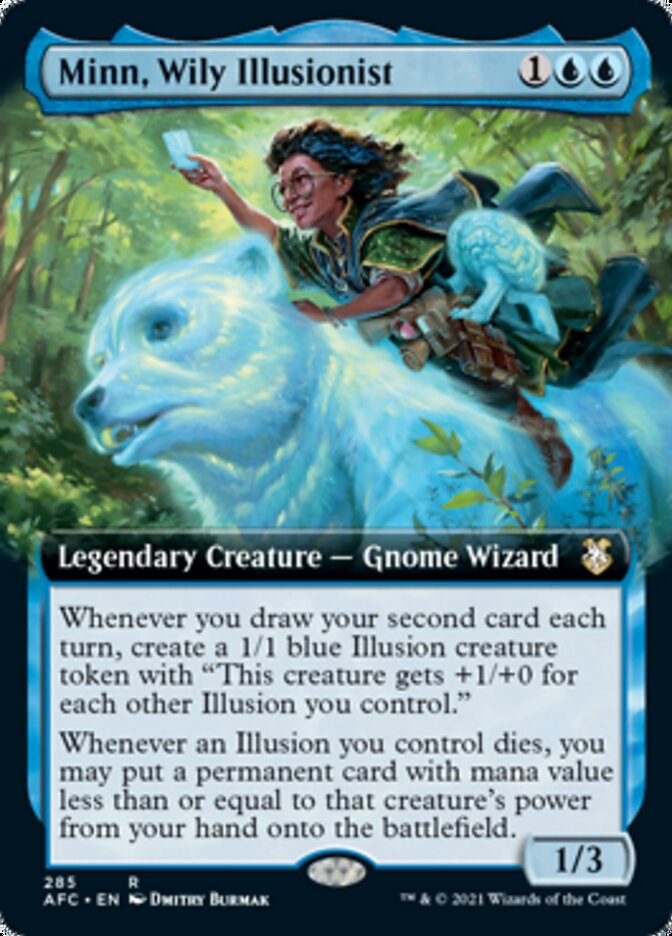 Minn, Wily Illusionist (Extended Art) [Dungeons & Dragons: Adventures in the Forgotten Realms Commander] | Lots Moore NSW