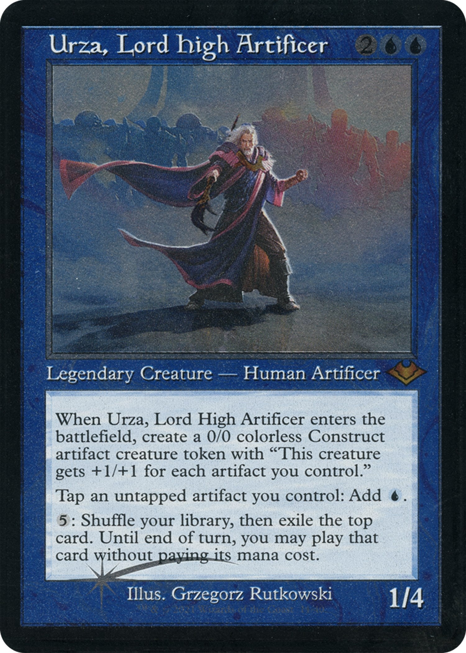 Urza, Lord High Artificer (Retro Foil Etched) [Modern Horizons] | Lots Moore NSW