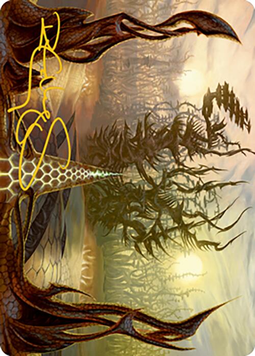 Thornglint Bridge Art Card (Gold-Stamped Signature) [Modern Horizons 2 Art Series] | Lots Moore NSW