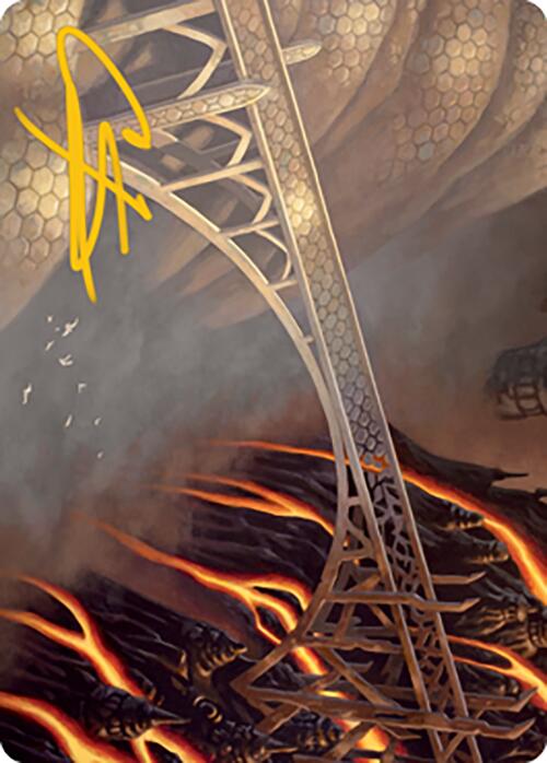 Rustvale Bridge Art Card (Gold-Stamped Signature) [Modern Horizons 2 Art Series] | Lots Moore NSW