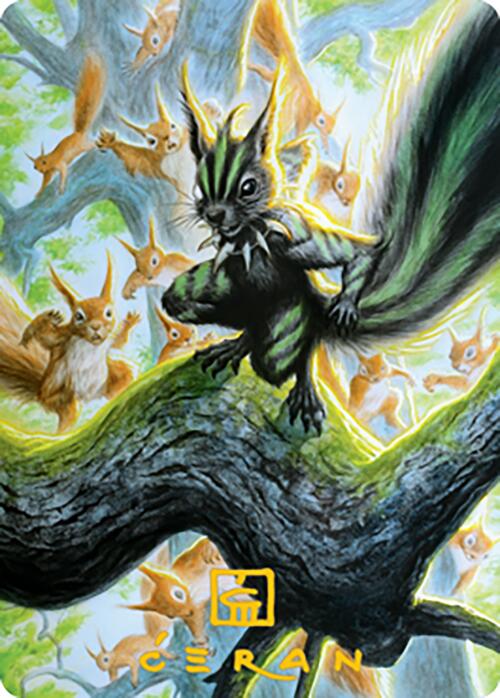 Chatterfang, Squirrel General Art Card (67) (Gold-Stamped Signature) [Modern Horizons 2 Art Series] | Lots Moore NSW