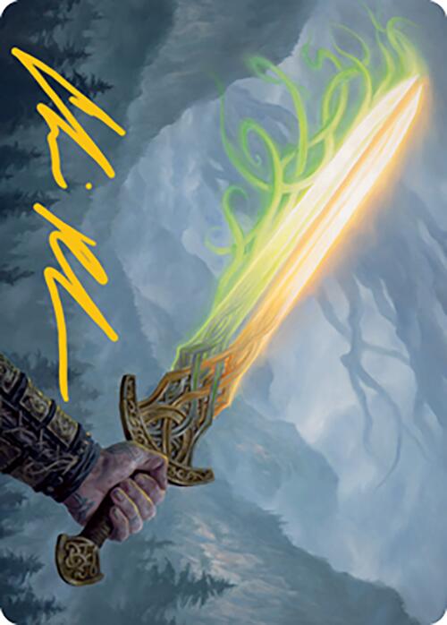 Sword of Hearth and Home Art Card (Gold-Stamped Signature) [Modern Horizons 2 Art Series] | Lots Moore NSW