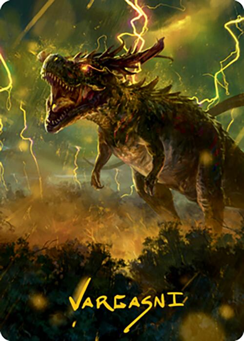 Thrasta, Tempest's Roar Art Card (42) (Gold-Stamped Signature) [Modern Horizons 2 Art Series] | Lots Moore NSW