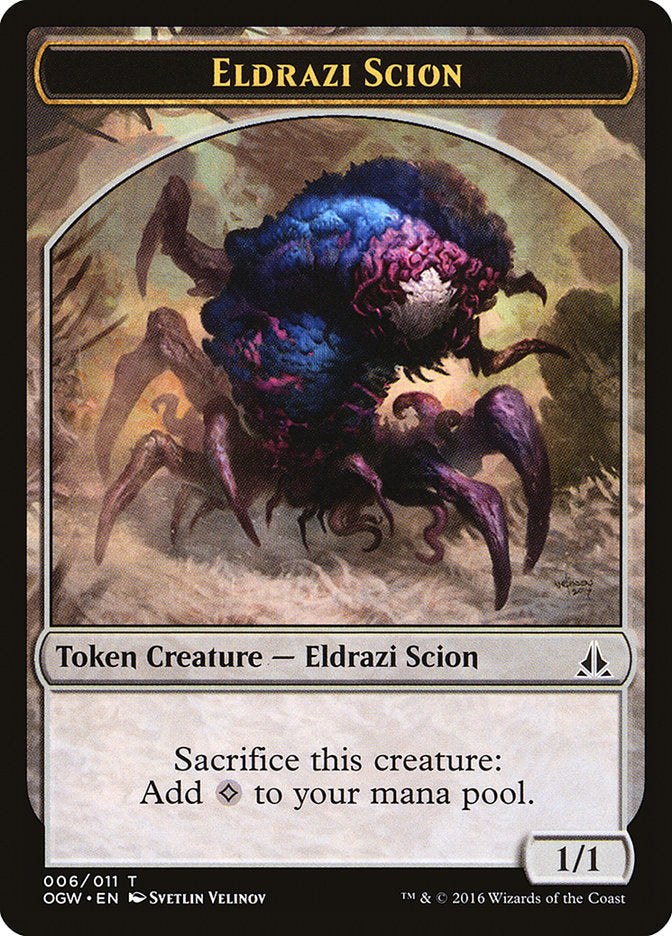 Eldrazi Scion Token (006/011) [Oath of the Gatewatch Tokens] | Lots Moore NSW