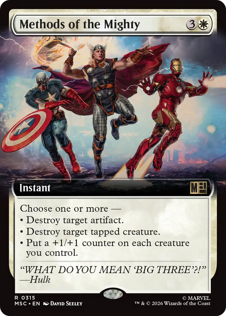 Methods of the Mighty (Extended Art) [Marvel Super Heroes Commander] | Lots Moore NSW