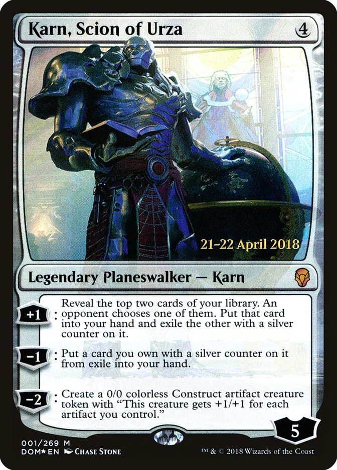 Karn, Scion of Urza [Dominaria Prerelease Promos] | Lots Moore NSW