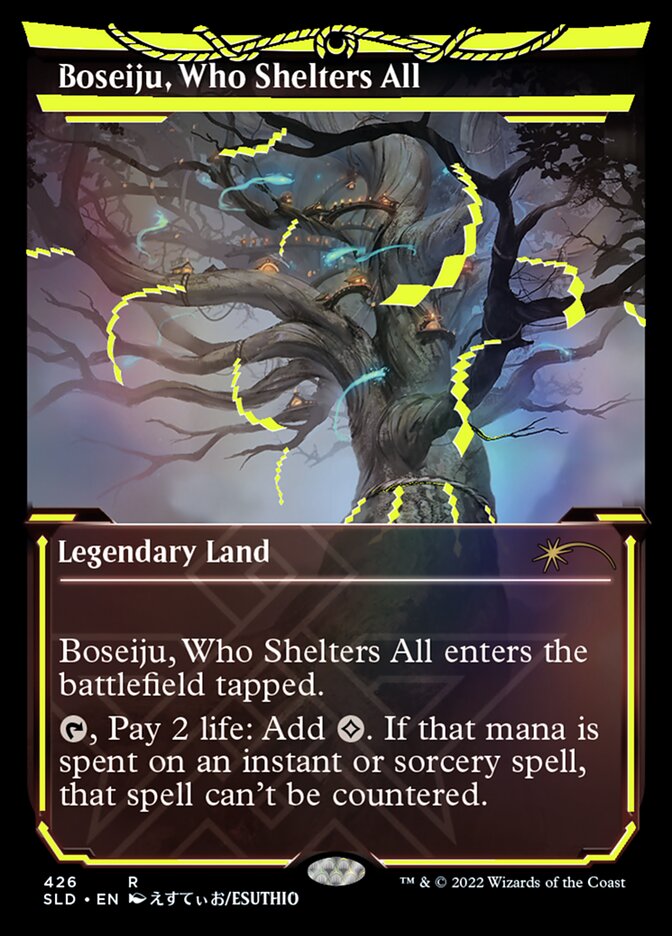 Boseiju, Who Shelters All (Neon Ink Yellow) [Secret Lair Drop Series] | Lots Moore NSW