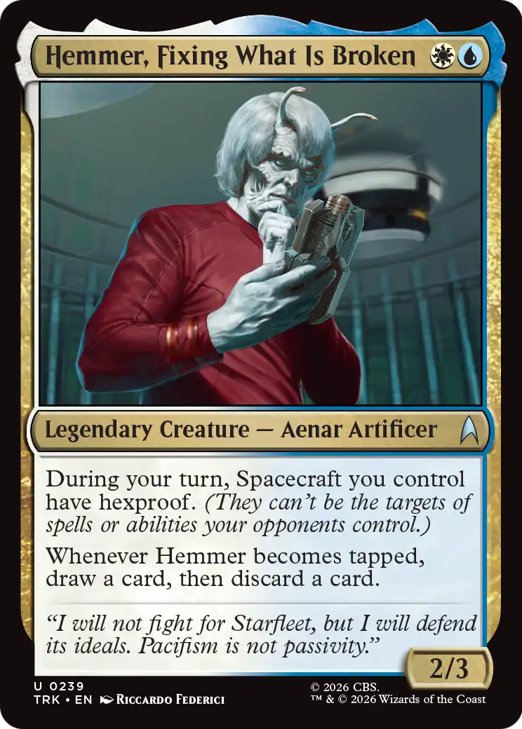 Hemmer, Fixing What Is Broken [Star Trek] | Lots Moore NSW