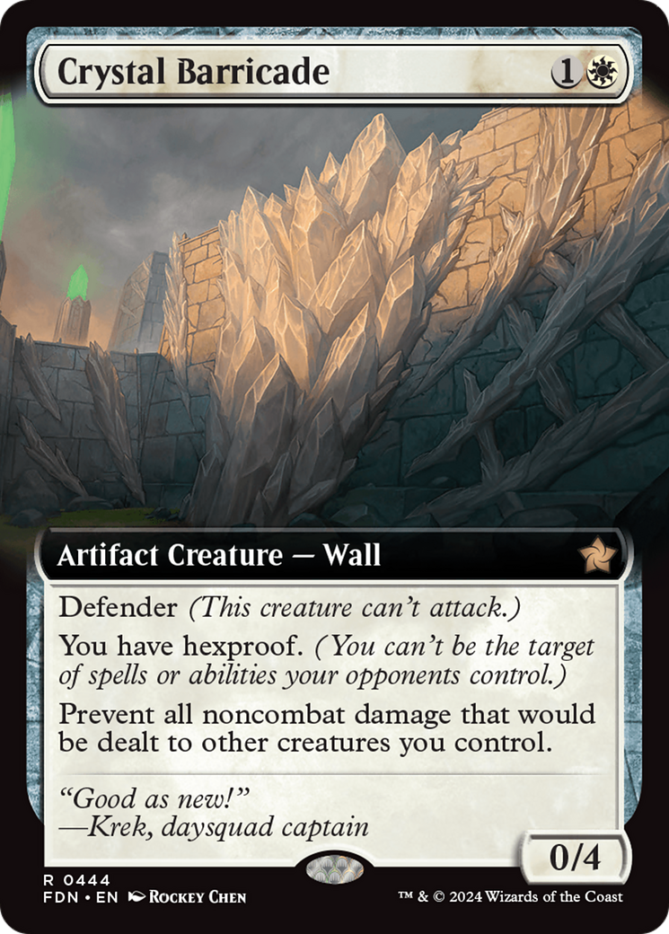 Crystal Barricade (Extended Art) [Foundations] | Lots Moore NSW