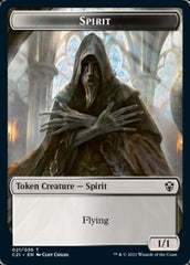 Zombie // Spirit Double-Sided Token [Commander 2021 Tokens] | Lots Moore NSW