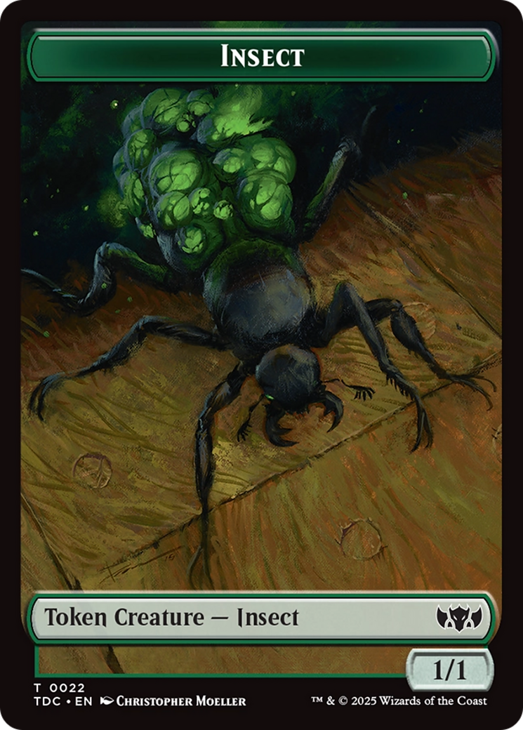 Insect (0022) // Zombie Druid Double-Sided Token [Tarkir: Dragonstorm Commander Tokens] | Lots Moore NSW