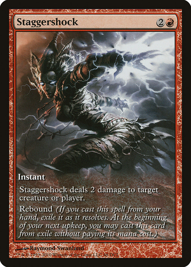 Staggershock (Game Day) (Extended Art) [Rise of the Eldrazi Promos] | Lots Moore NSW