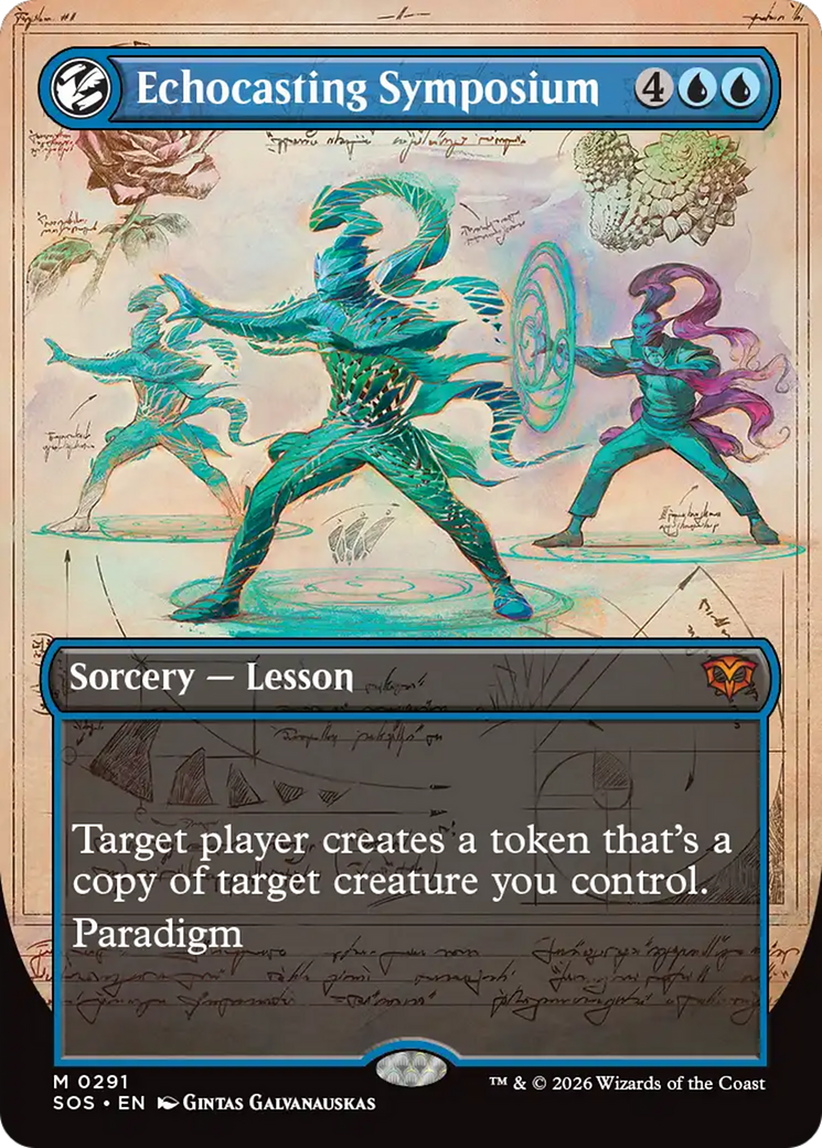 Echocasting Symposium (Borderless) [Secrets of Strixhaven] Magic: The Gathering | Lots Moore NSW