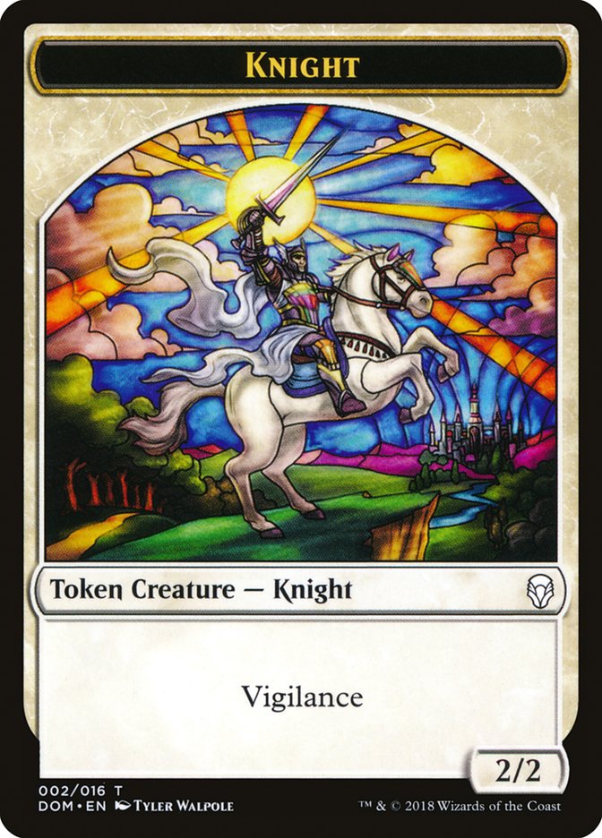 Knight Token (002/016) [Dominaria Tokens] | Lots Moore NSW