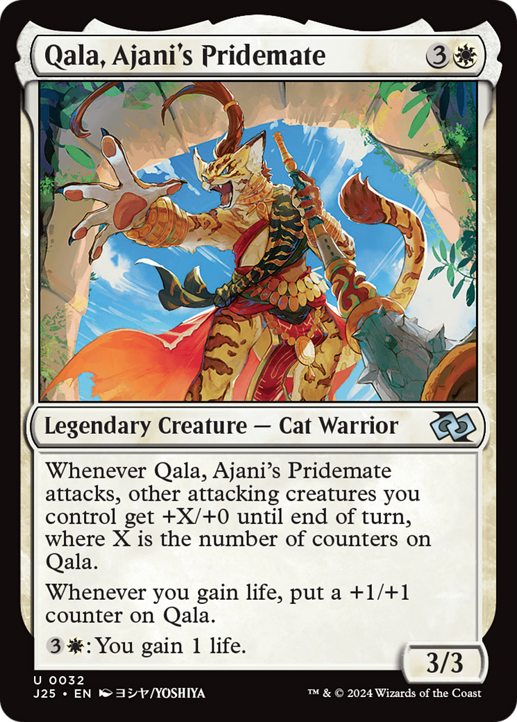 Qala, Ajani's Pridemate (Anime) [Foundations Jumpstart] | Lots Moore NSW