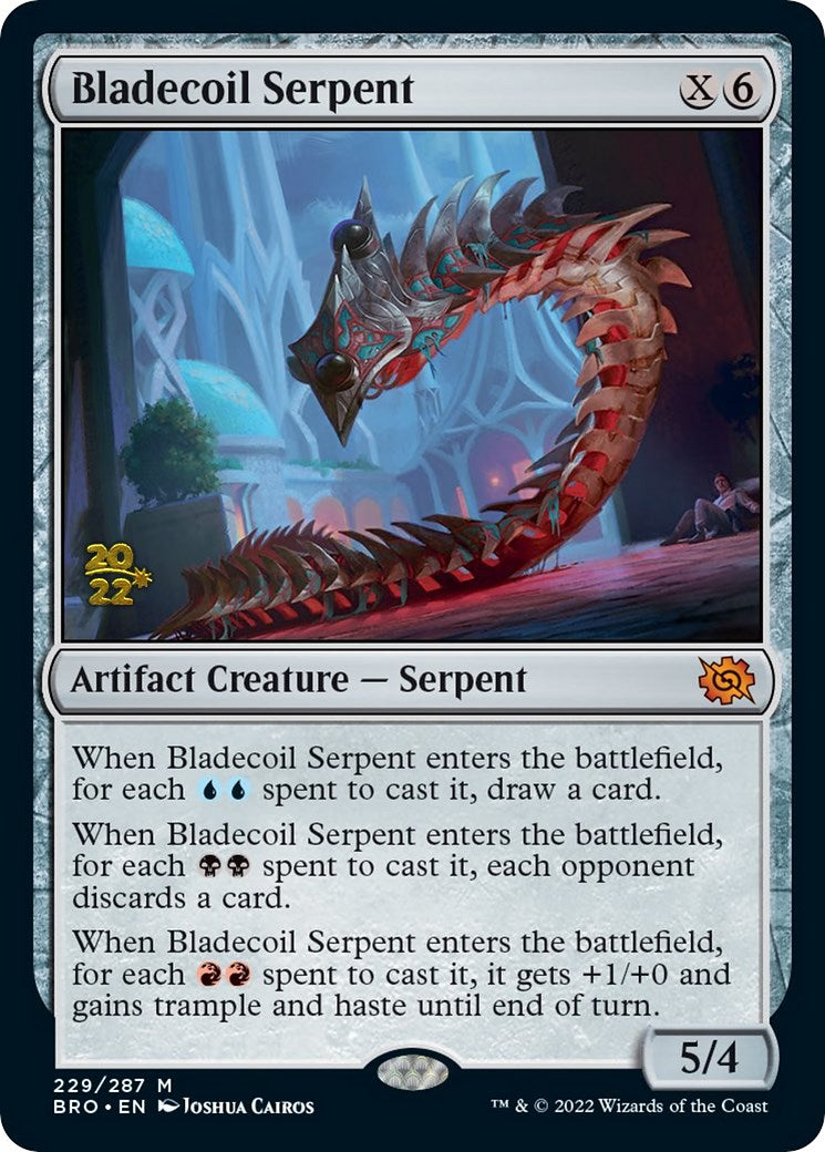 Bladecoil Serpent [The Brothers' War Prerelease Promos] | Lots Moore NSW