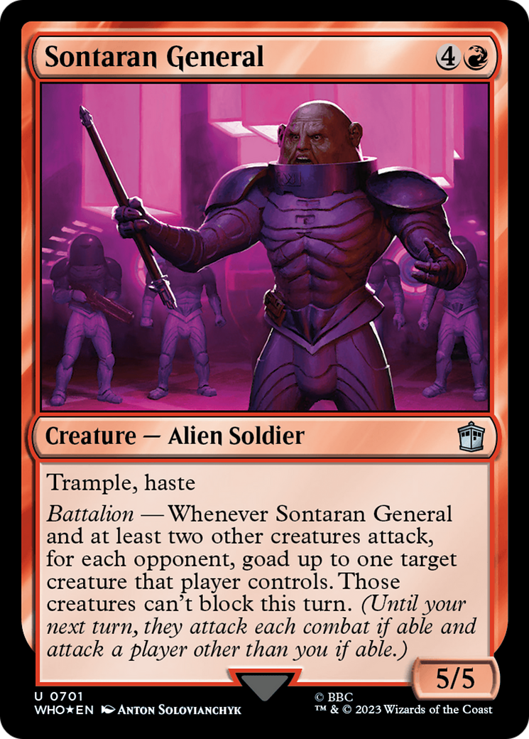 Sontaran General (Surge Foil) [Doctor Who] | Lots Moore NSW