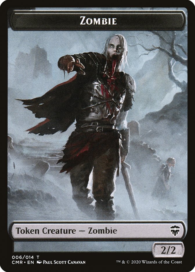Horror // Zombie Double-Sided Token [Commander Legends Tokens] | Lots Moore NSW